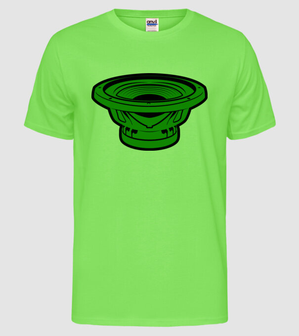 Difuzor model verde neon pe tricou