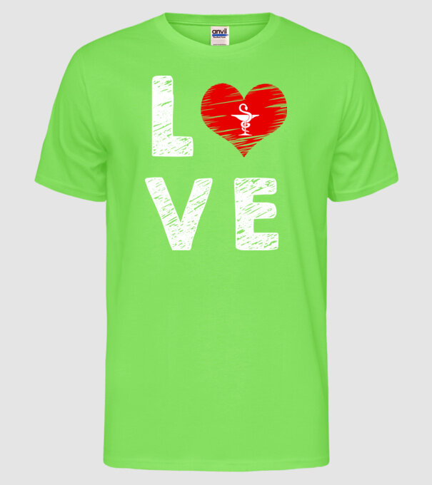Farmacist love model verde neon pe tricou