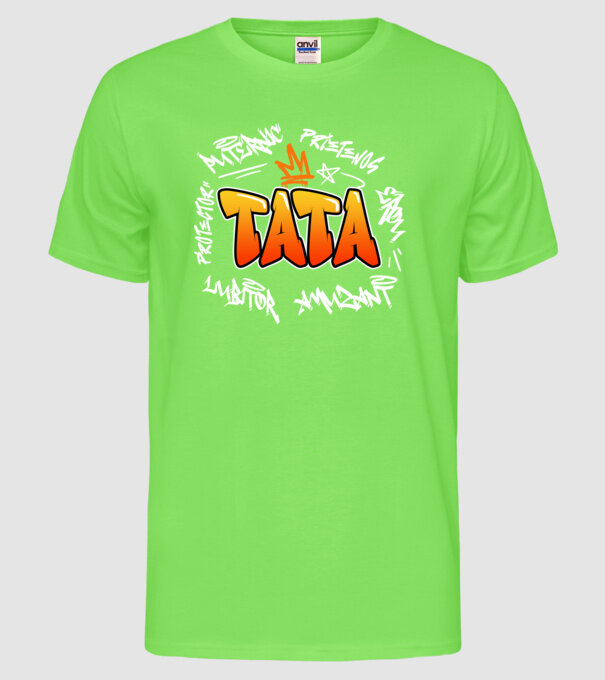 Graffiti apa fehér RO model verde neon pe tricou