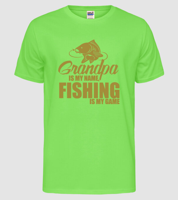 Grandpa is my name model verde neon pe tricou