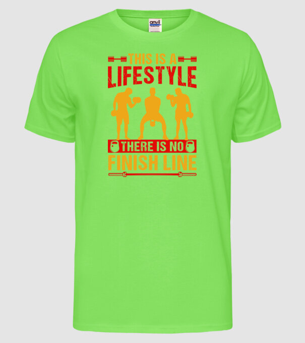 GYM Fitness model verde neon pe tricou