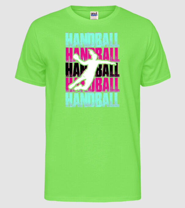 handball model verde neon pe tricou