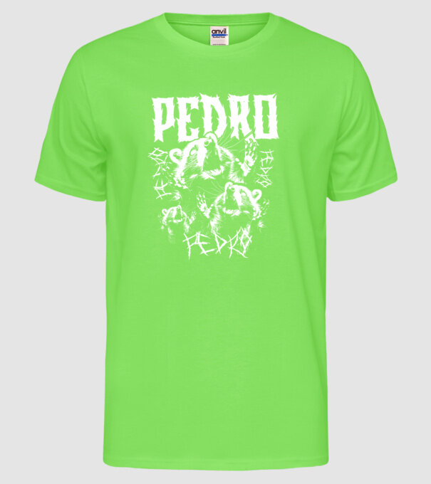 Heavy Metal pedro model verde neon pe tricou