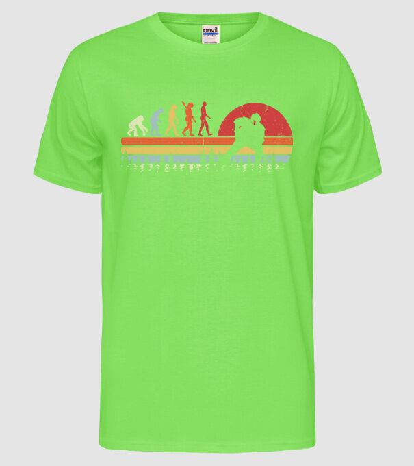 Hockey evolution model verde neon pe tricou