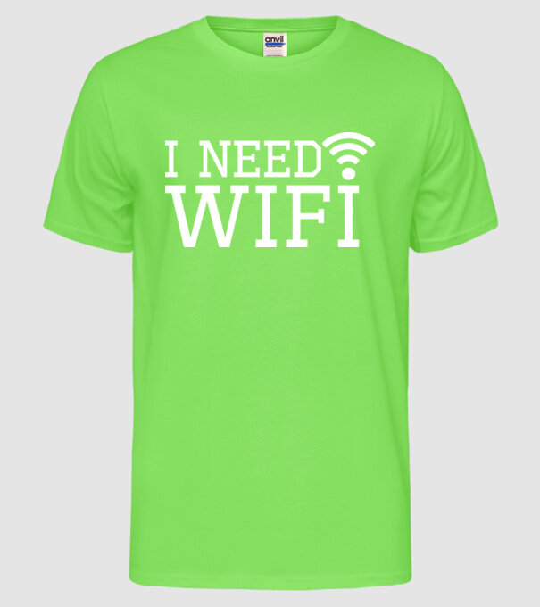 I need wifi model verde neon pe tricou