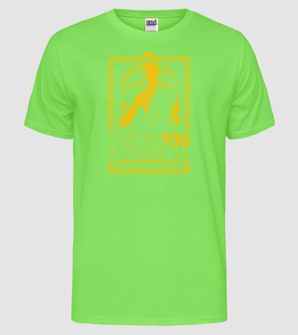 I want you cobra kai model verde neon pe tricou