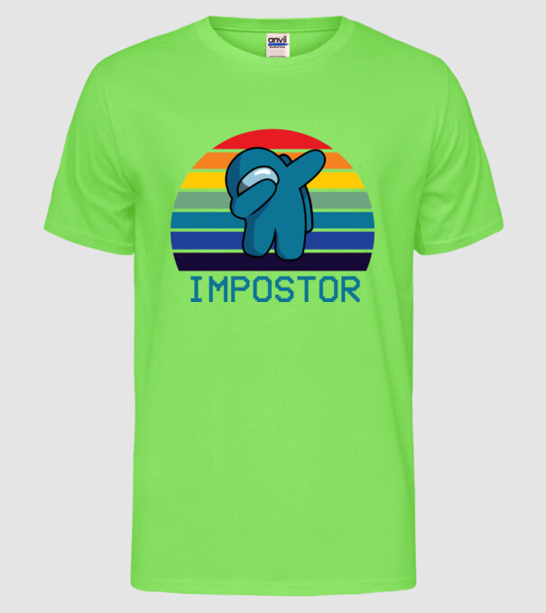 Impostor model verde neon pe tricou