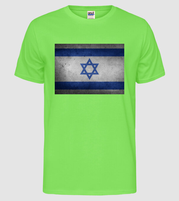 ISRAEL model verde neon pe tricou
