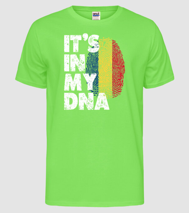 its in my dna model verde neon pe tricou