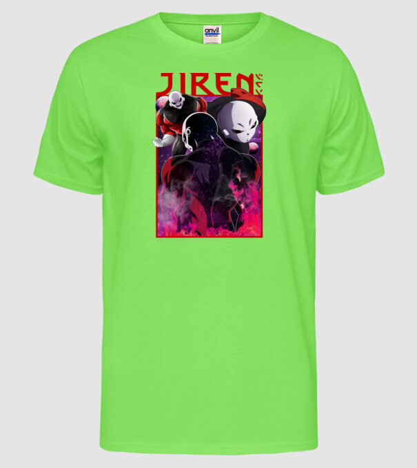jiren dragonball model verde neon pe tricou