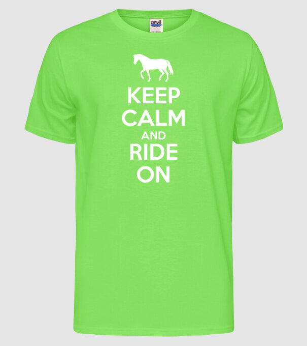 keep calm model verde neon pe tricou