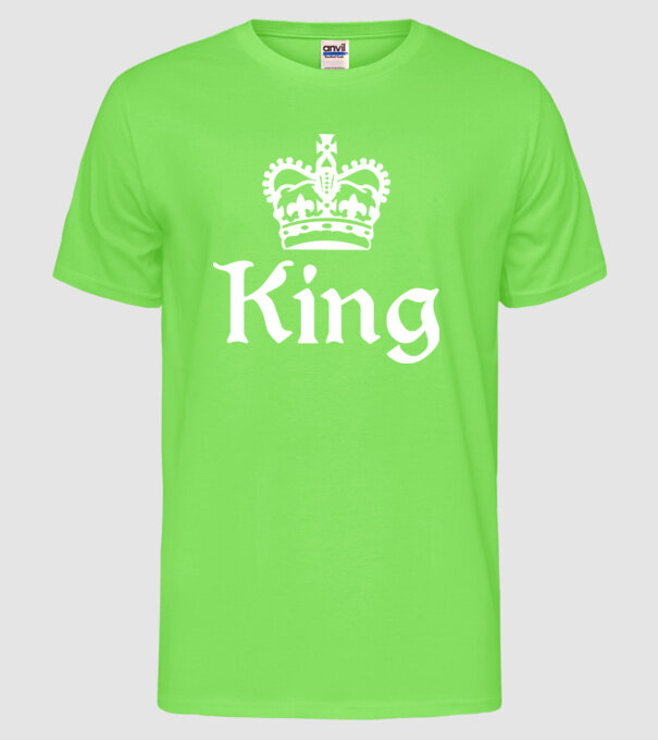 King model verde neon pe tricou