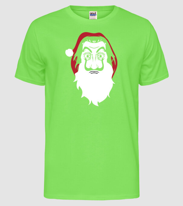 la casa de papel santa model verde neon pe tricou