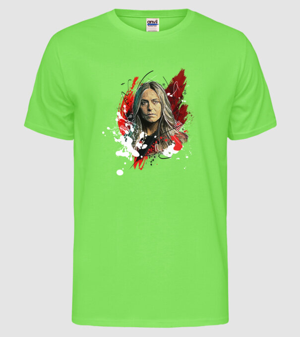 lisboa poster model verde neon pe tricou