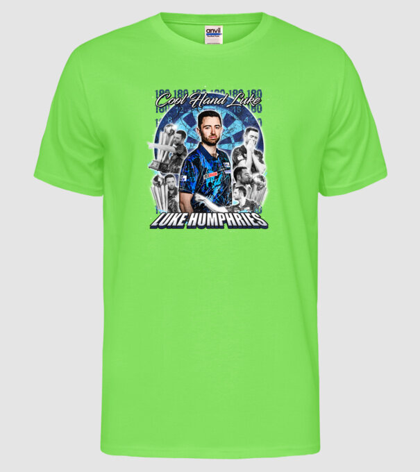 Luke Humphries Cool hand Luke model verde neon pe tricou