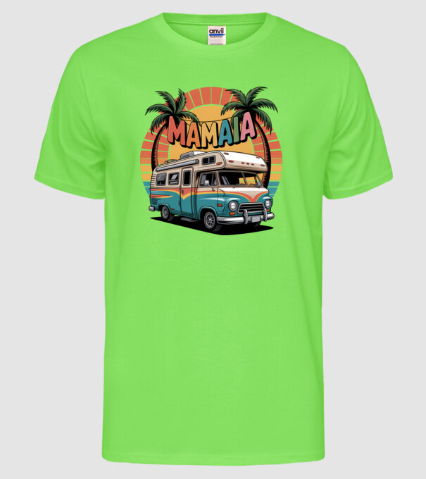 MAMAIA model verde neon pe tricou