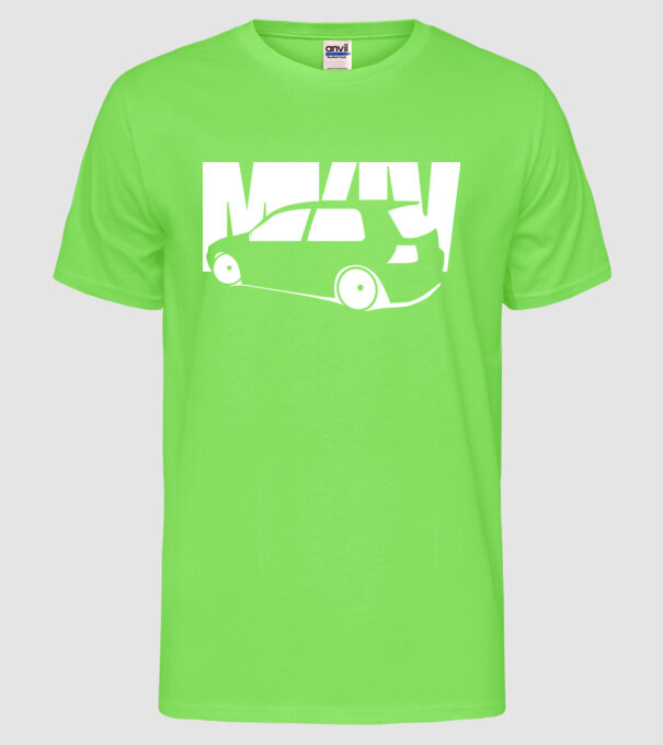 MK4-Golf model verde neon pe tricou
