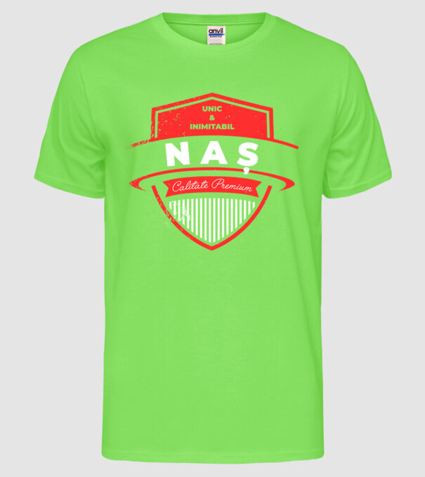 naș unic & inimitabil - calitate premium model verde neon pe tricou