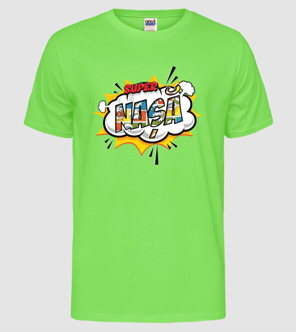 Nașă model verde neon pe tricou