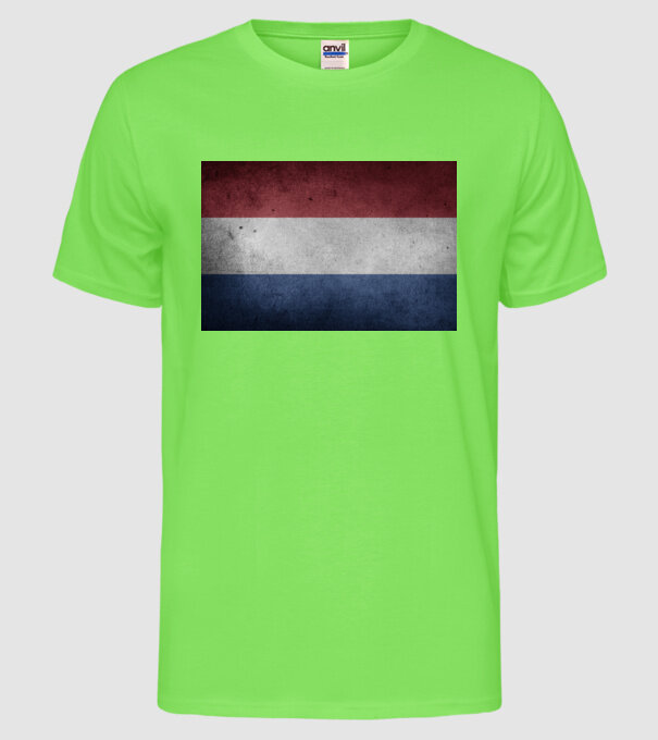 NETHERLANDS model verde neon pe tricou