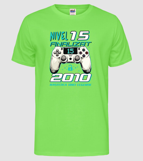 Nivel finalizat 15 2010 model verde neon pe tricou