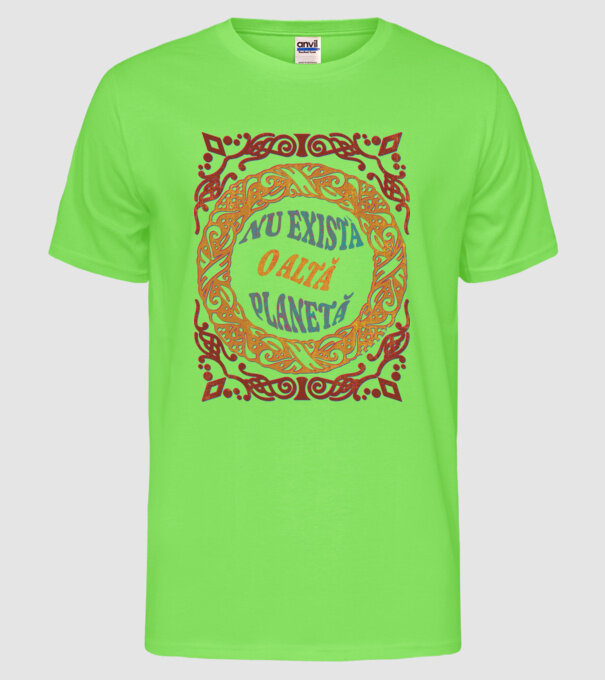 Nu există o altă planetă model verde neon pe tricou