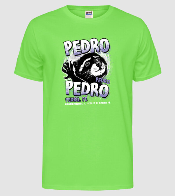 PEDRO PEDRO PEDRO model verde neon pe tricou