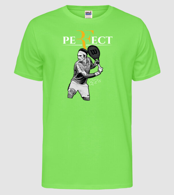 peRFect model verde neon pe tricou