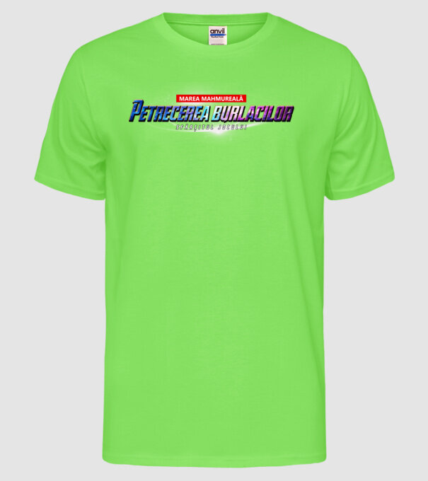 Petrecere de burlac Sfârșitul jocului model verde neon pe tricou
