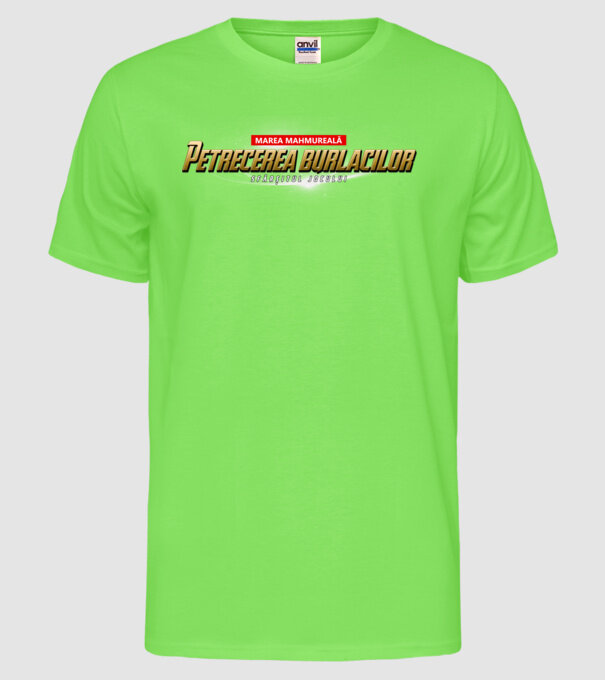 Petrecere de burlac Sfârșitul jocului model verde neon pe tricou