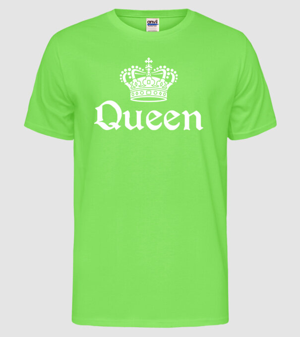 Queen model verde neon pe tricou