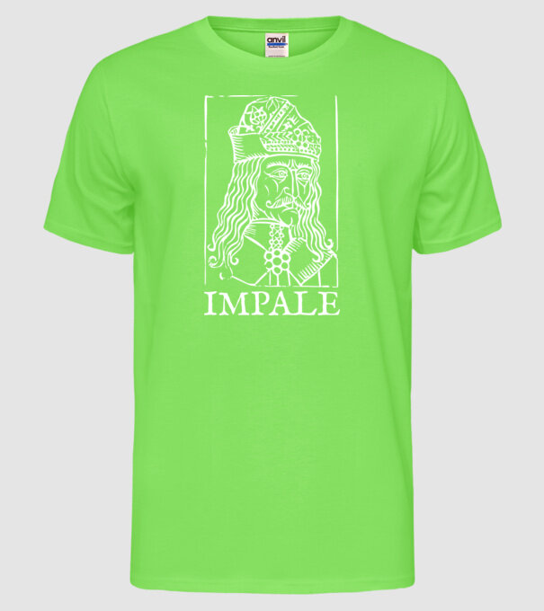 România Dracula 2 model verde neon pe tricou