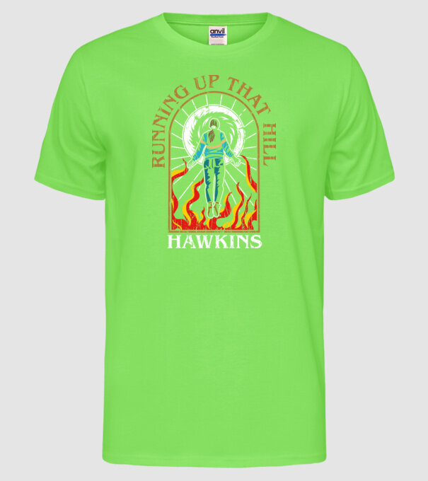 RUTH model verde neon pe tricou