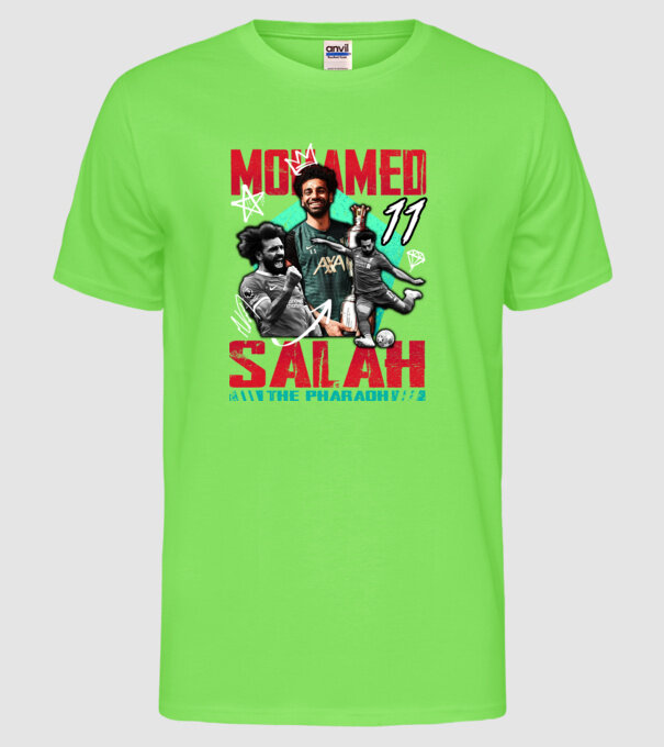 Salah tribute model verde neon pe tricou