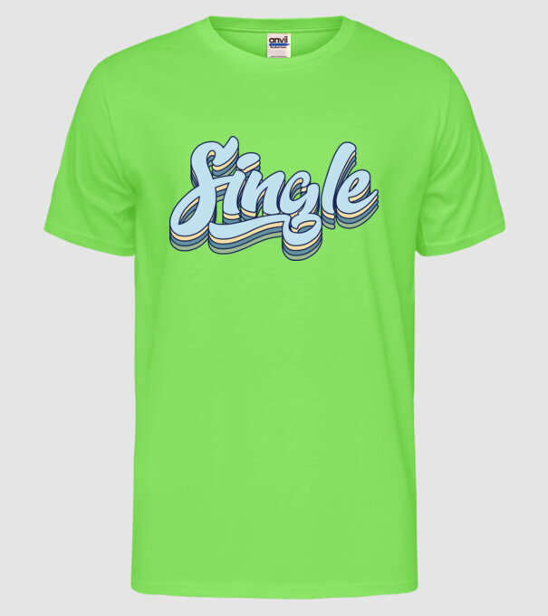 single model verde neon pe tricou