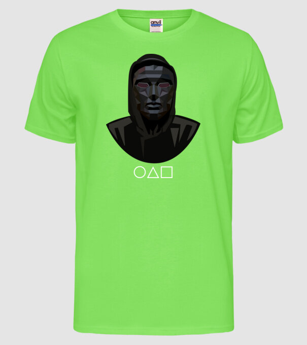 squid game boss model verde neon pe tricou