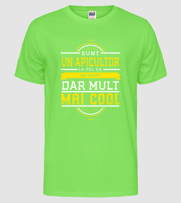 sunt un apicultor, la fel ca toți ceilalți, dar mult mai cool model verde neon pe tricou