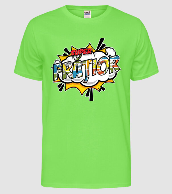 Super Frățior model verde neon pe tricou