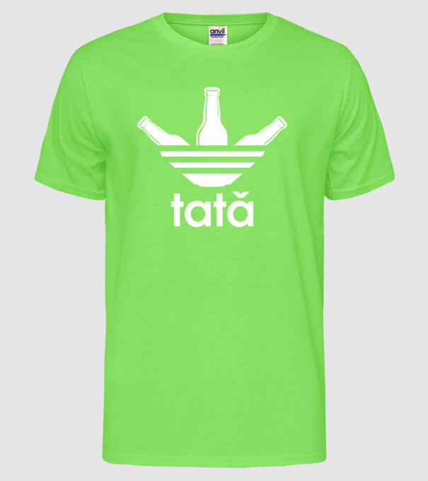 Tatadidas model verde neon pe tricou