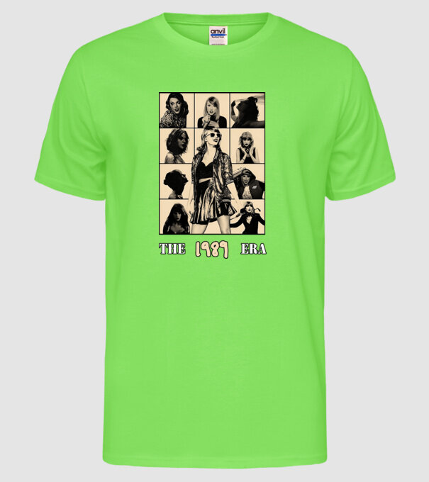Taylor Swift ERAS peach model verde neon pe tricou