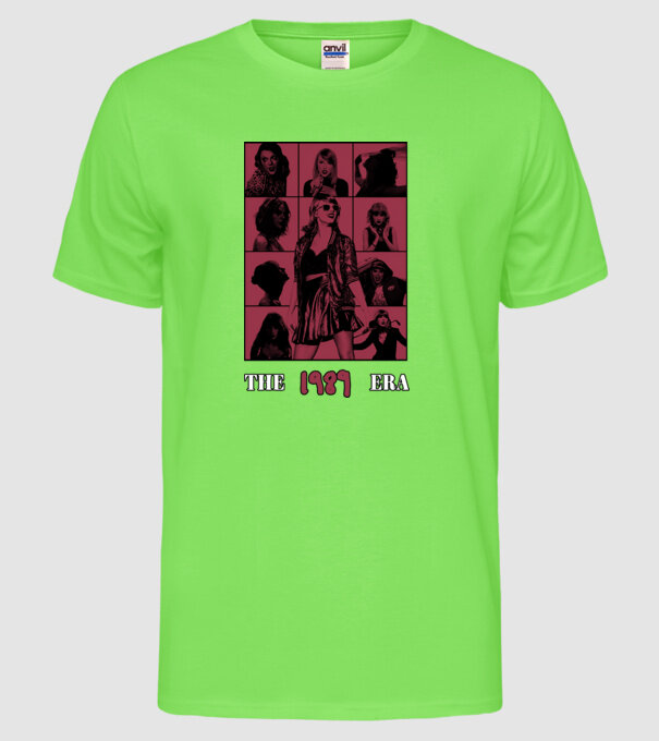 Taylor Swift ERAS red model verde neon pe tricou