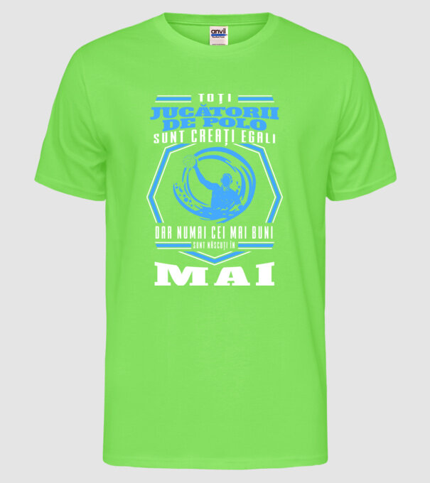 Toți jucătorii de polo sunt creați egali, dar numai cei mai buni sunt născuți în mai model verde neon pe tricou