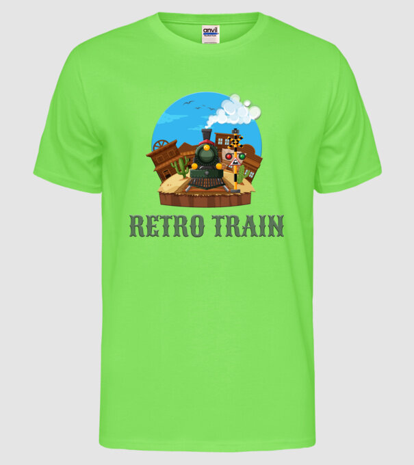 Trenuri model verde neon pe tricou