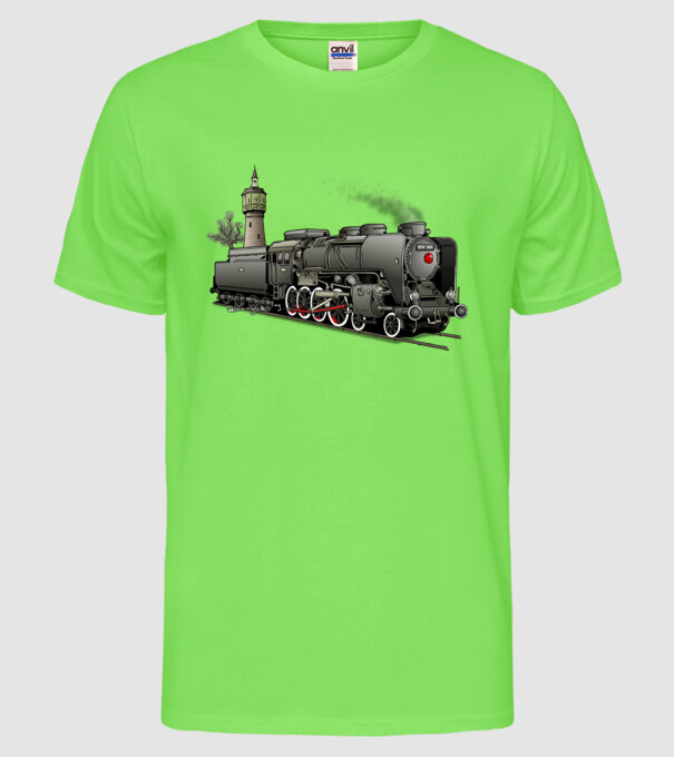 Trenuri model verde neon pe tricou