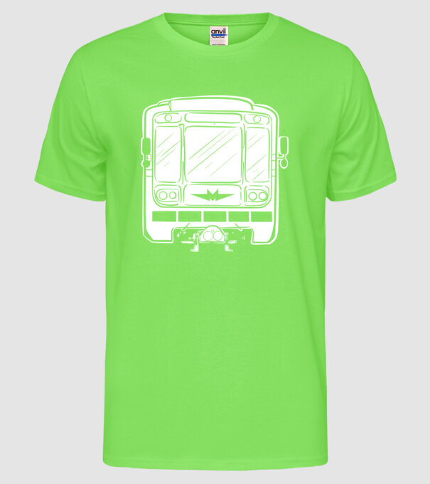 Trenuri model verde neon pe tricou