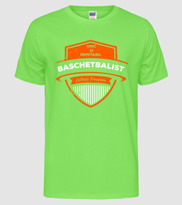 BASCHETBALIST unic și inimitabil calitate premium model verde neon pe tricou