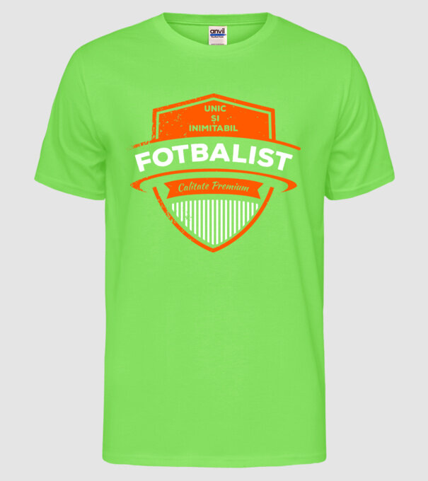 FOTBALIST unic și inimitabil calitate premium model verde neon pe tricou