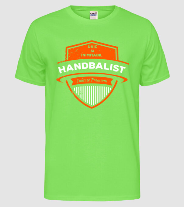 HANDBALIST unic și inimitabil calitate premium model verde neon pe tricou