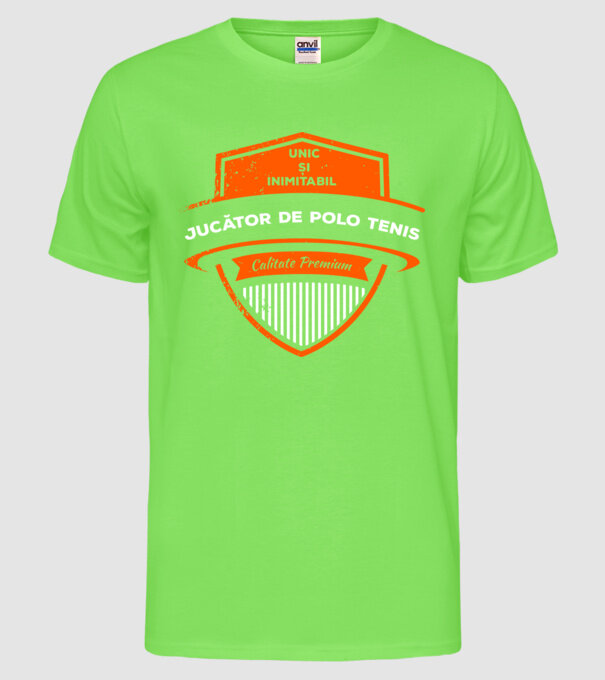 JUCĂTOR DE TENIS unic și inimitabil calitate premium model verde neon pe tricou