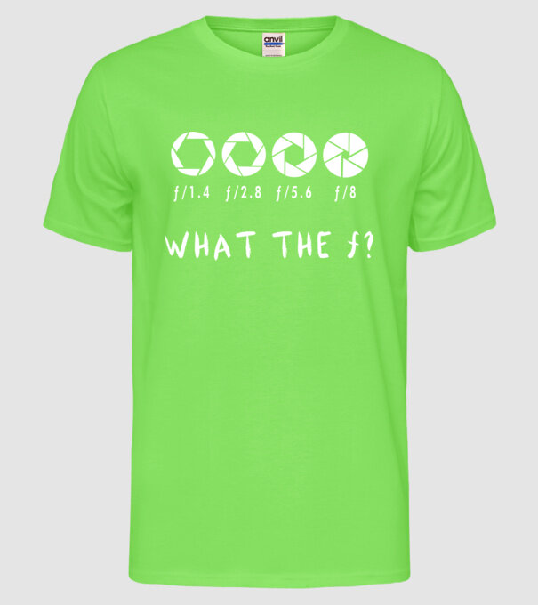 what the f model verde neon pe tricou